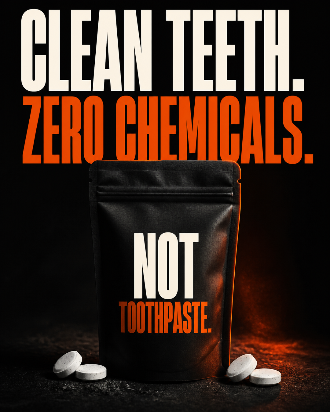 Clean teeth, zero chemicals