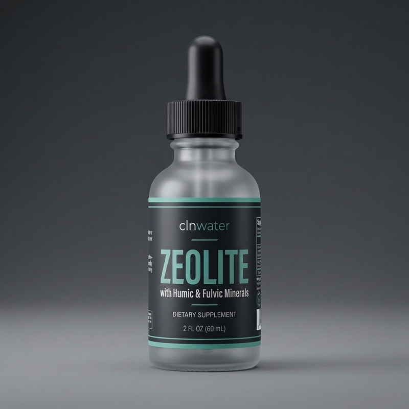 Trace · Zeolite with Humic & Fulvic Mineral Drops bottle with the label facing forward