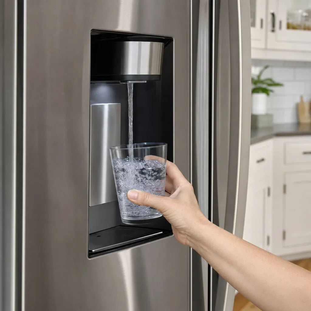 A common fridge pitcher filter cartridge, the kind most households rely on