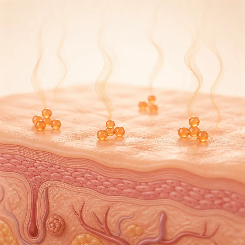 Nonenal on the skin
