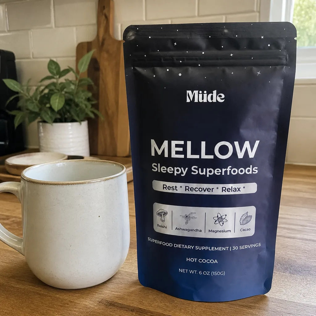 Mellow on a kitchen counter