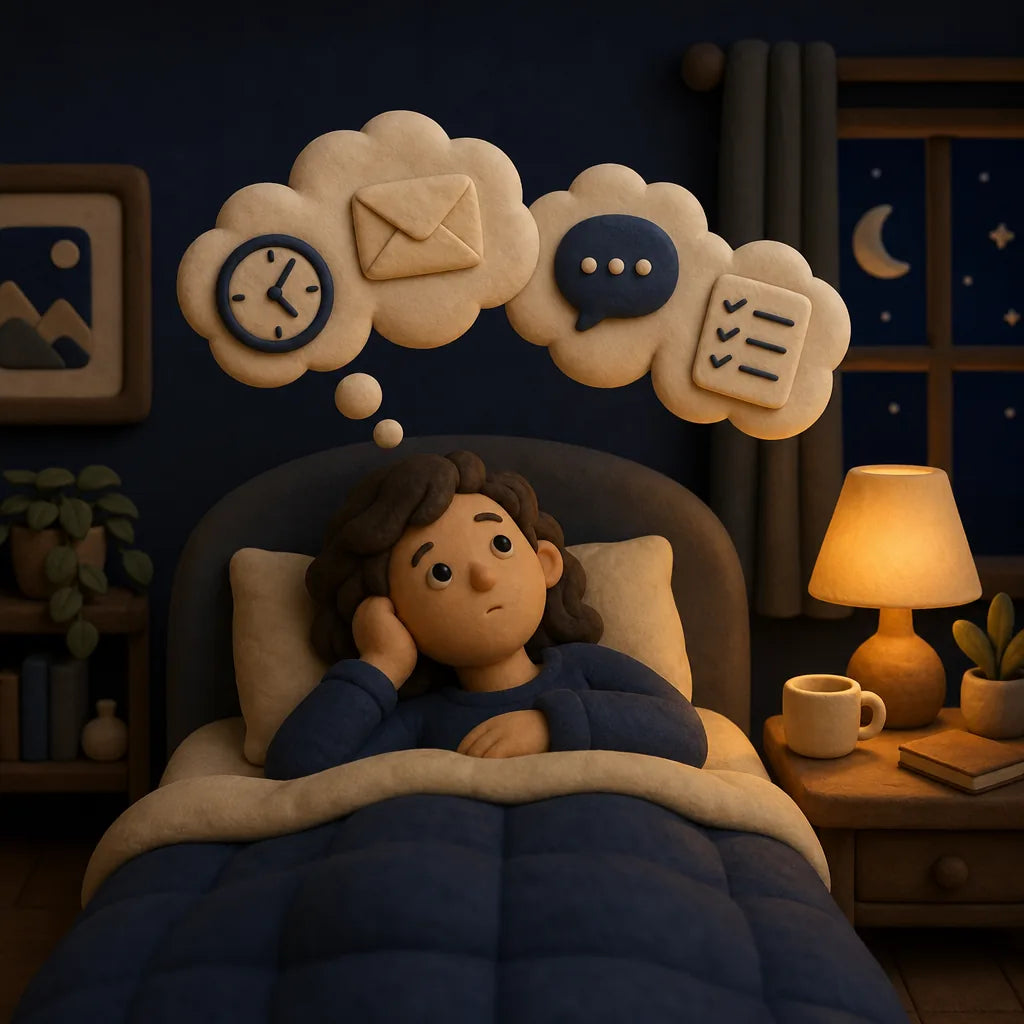 Lying in bed tired but wide awake