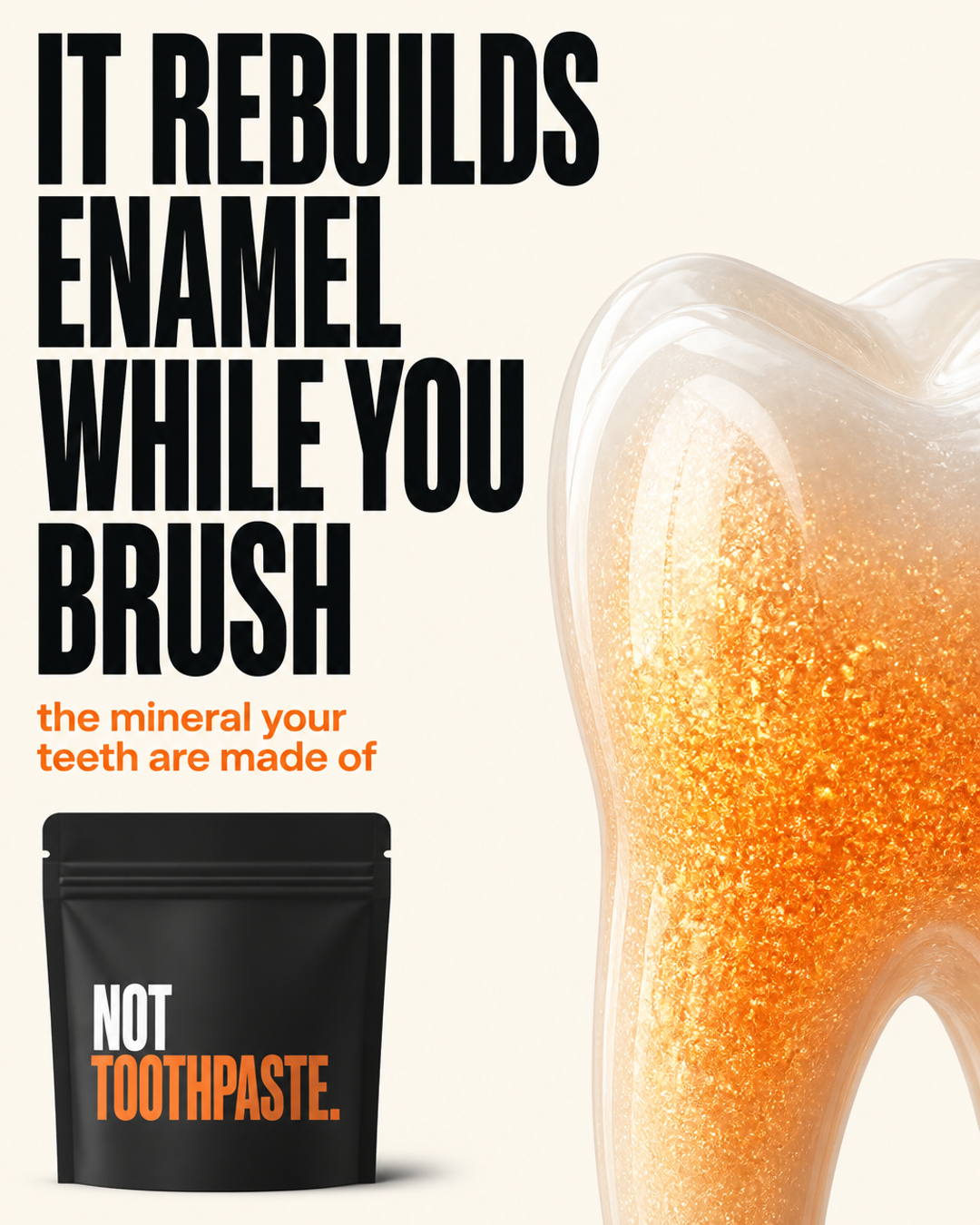Rebuilds enamel